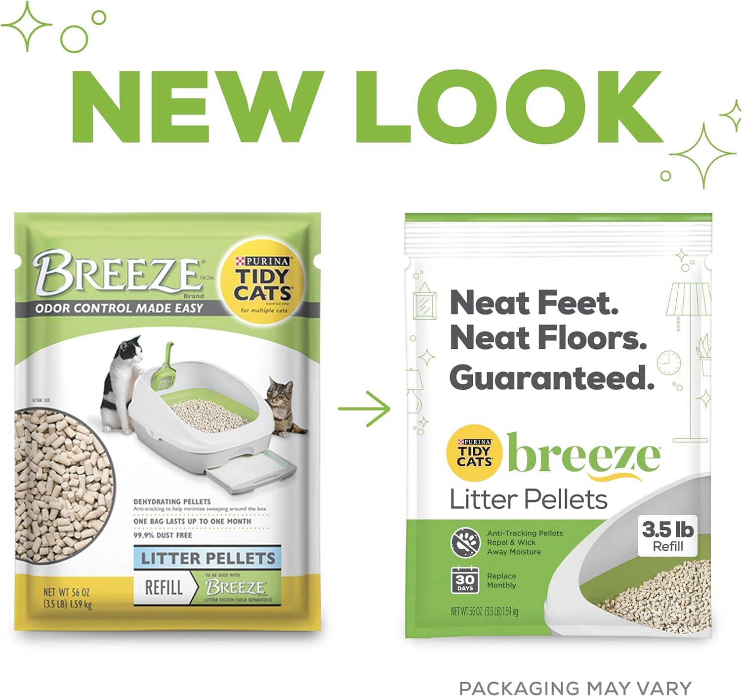 Purina Litter Breeze Pellets offer odor control for a fresher room