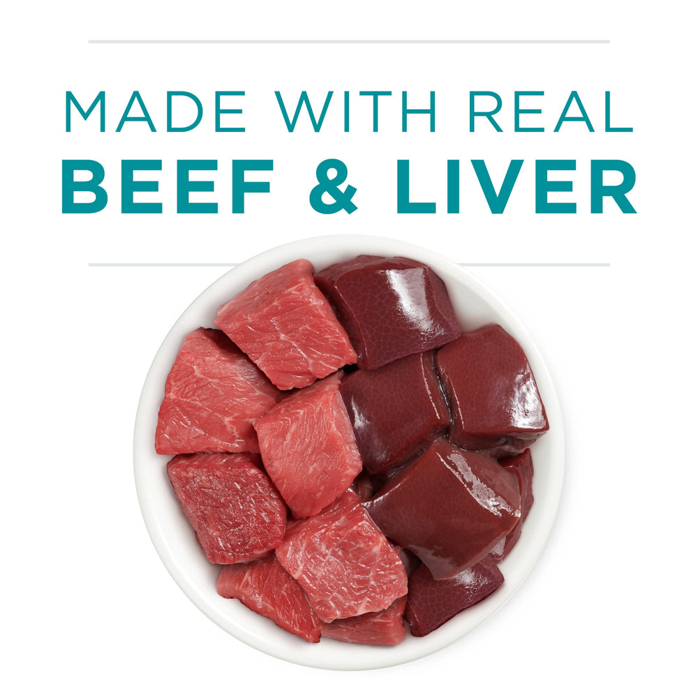 Purina One no-fillers label communicates clean ingredient profile for adult cats.