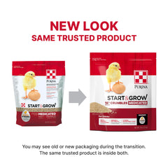 Purina Start & Grow crumble closeup highlighting texture