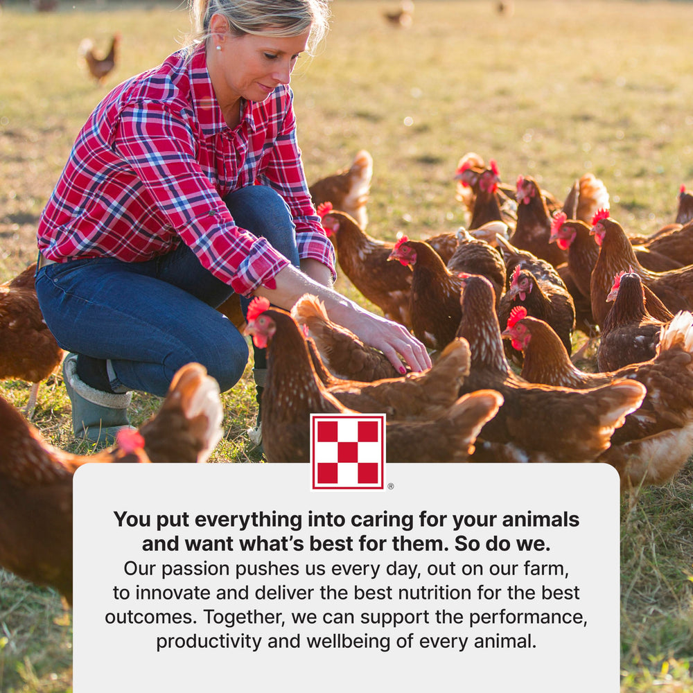 Purina Start & Grow vitamins A and E emphasis for growth support