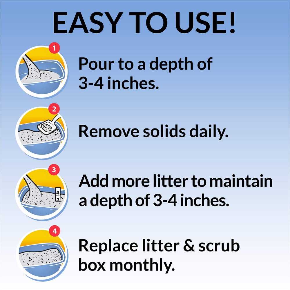 Purina Tidy Cats light weight litter backed by a money-back guarantee.