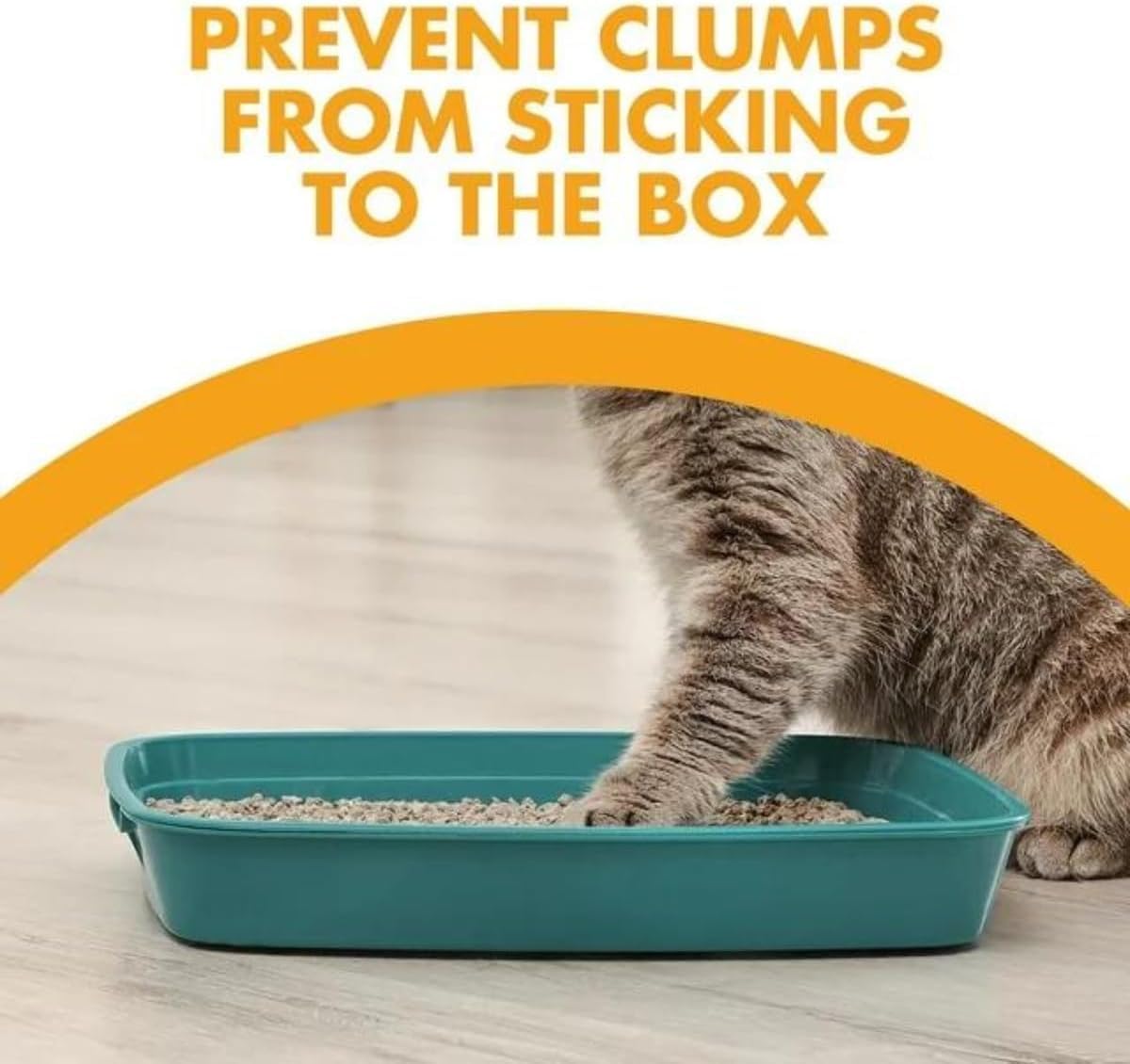 PurPUR in-use cat litter box after visit showcasing moisture-activated freshness.