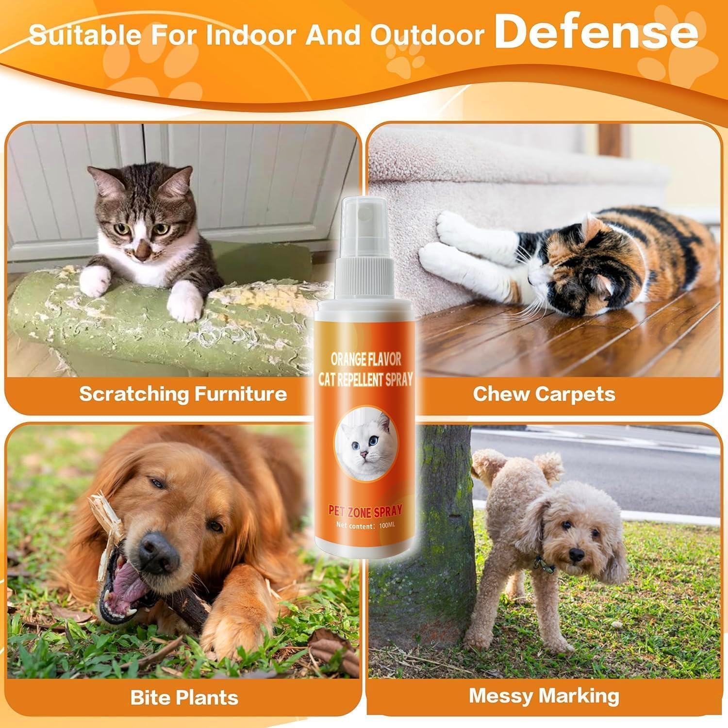 PurrBark cat deterrent spray for humane behavior training