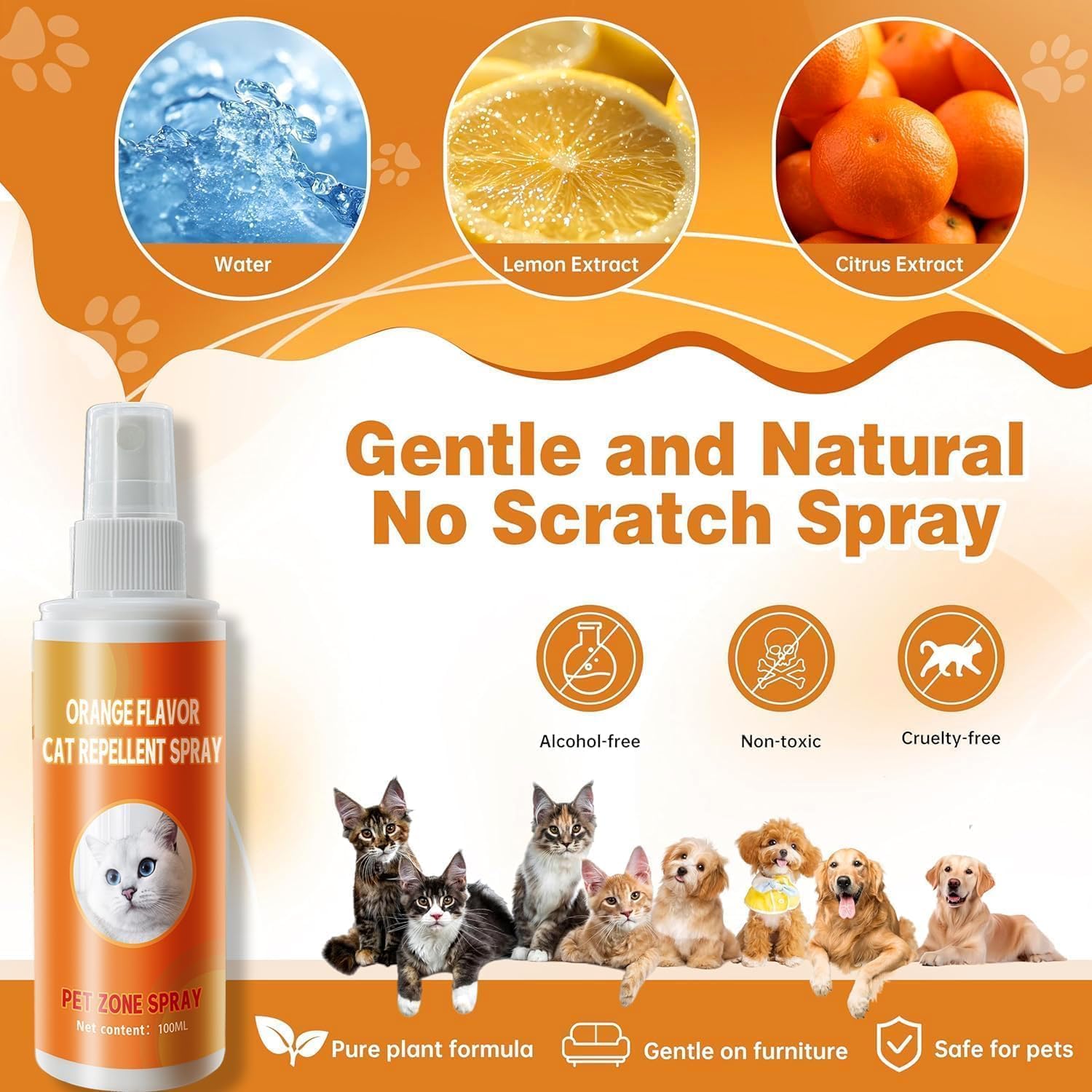 PurrBark deterrent spray outdoors repelling stray cats effectively