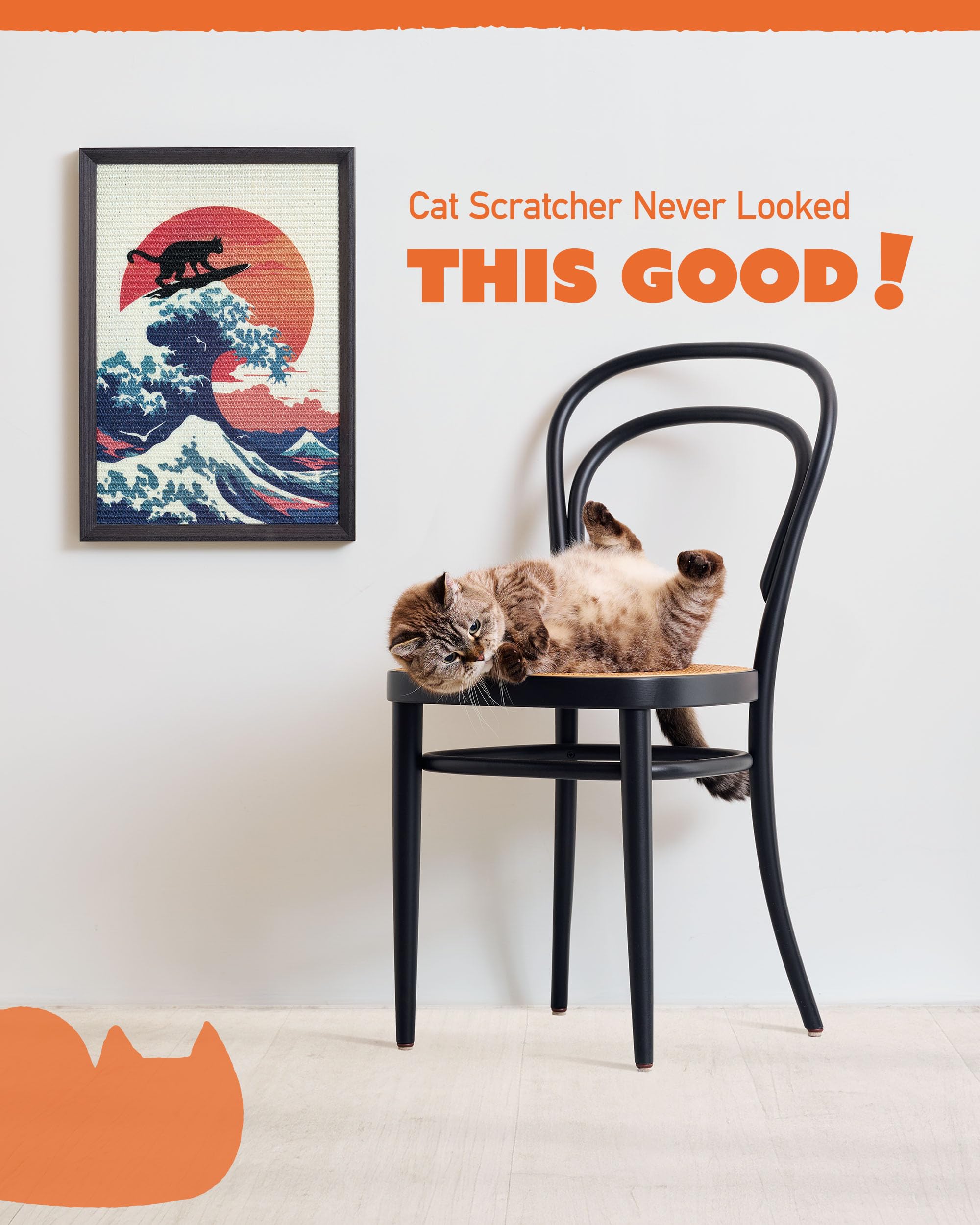 PURRDEE no-drill wall mount installation for renter-friendly, tool-free setup.