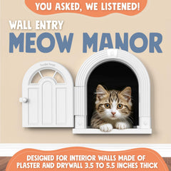 Purrfect Portal interior-wall cat door showing privacy and litter area concealment
