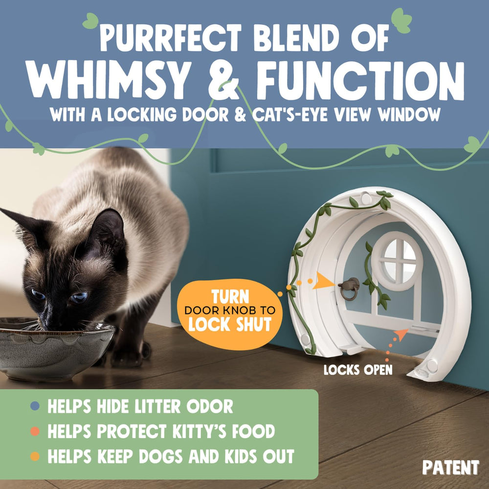 Purrfect Portal Gnome Door cat door installation quick setup video-ready.