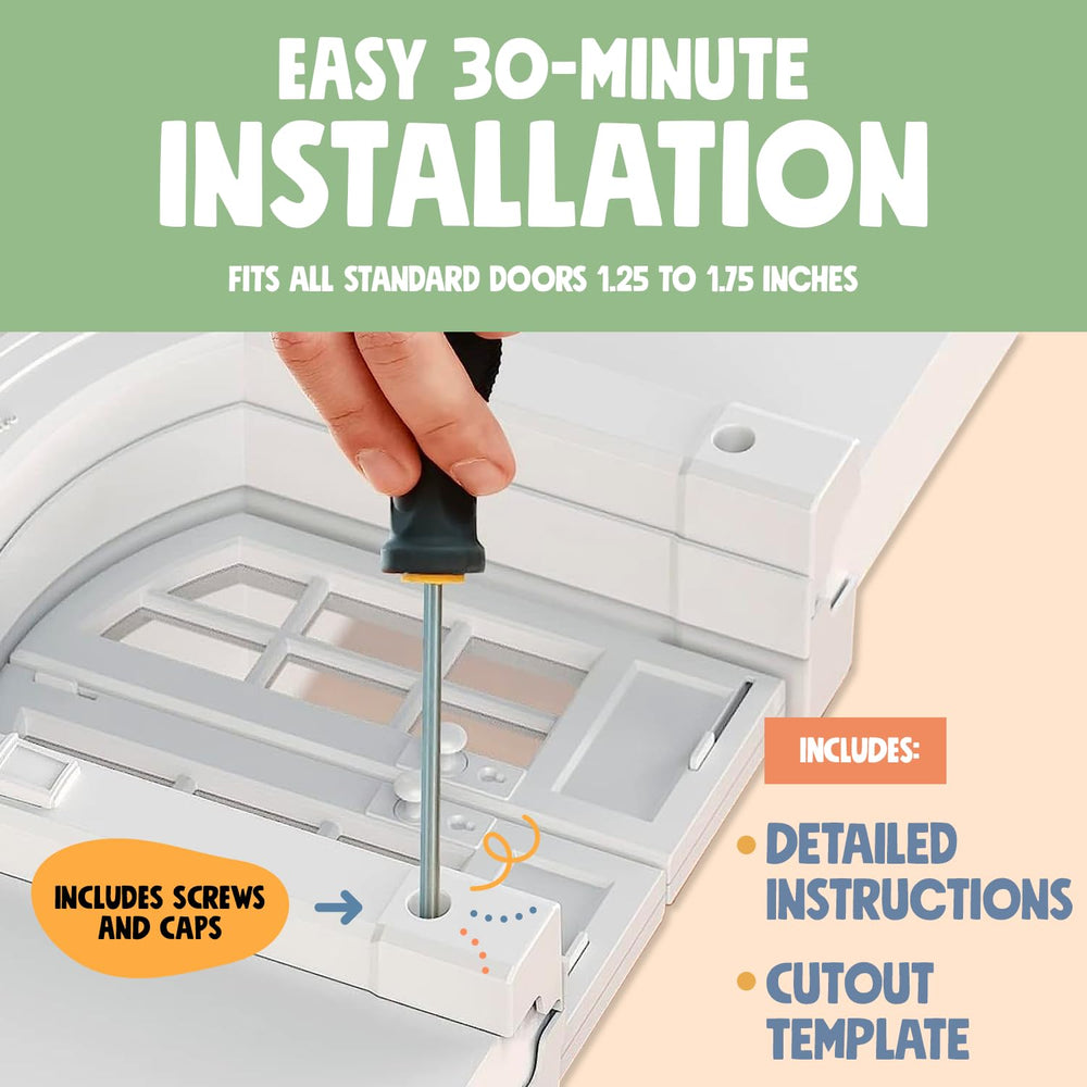 Meow Manor no-flap design by Purrfect Portal promotes paw safety and effortless access.