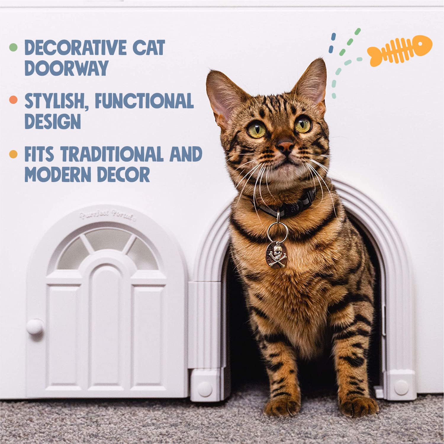 Meow Manor odor-control use highlights odor containment while keeping access convenient.
