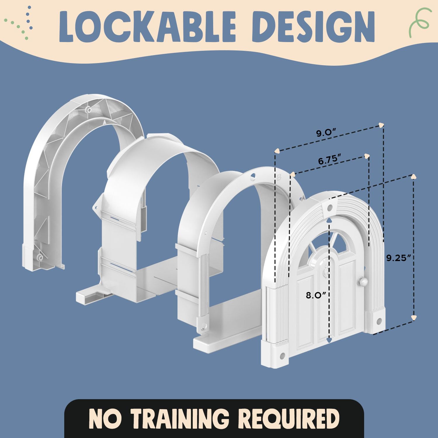 Purrfect Portal no-flap design for quiet pet passage