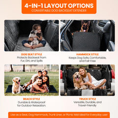 Purrific Pet dog car seat cover installs quickly for busy families.
