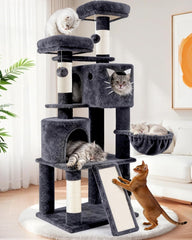Purrlato 66in cat tree baseboard for stable foundation and safety