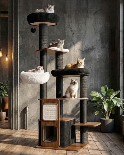 Purrlato cat tree easy-clean surfaces simplify daily maintenance.