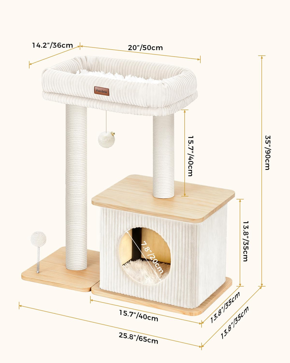 Purrlato diseño-vertical, optimiza el espacio sin sacrificar área de juego.