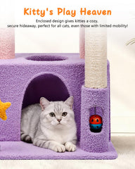 Purrlato hammock creates a snug resting spot for curled cats.
