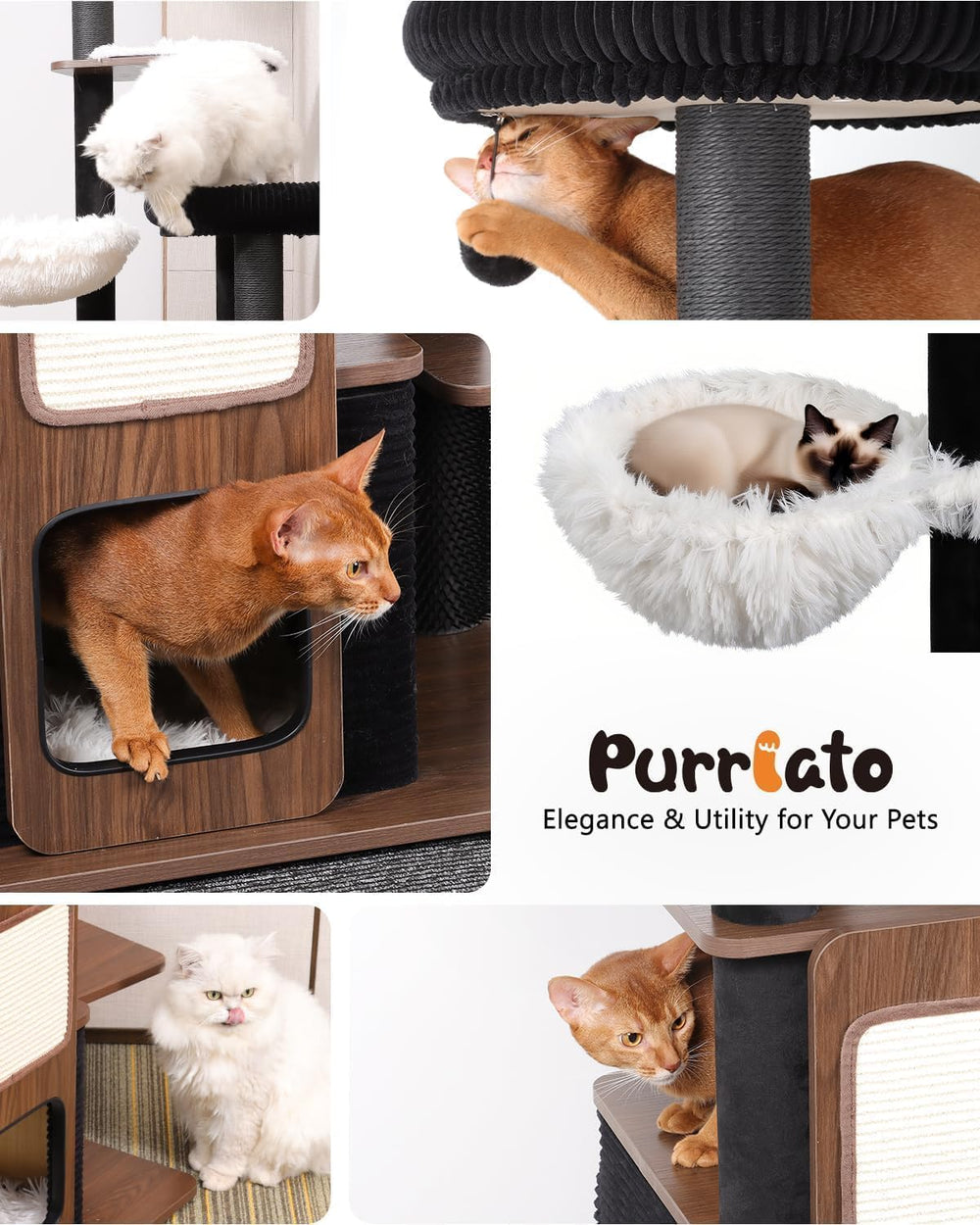 Purrlato sisal scratching posts promote satisfying, durable scratching.