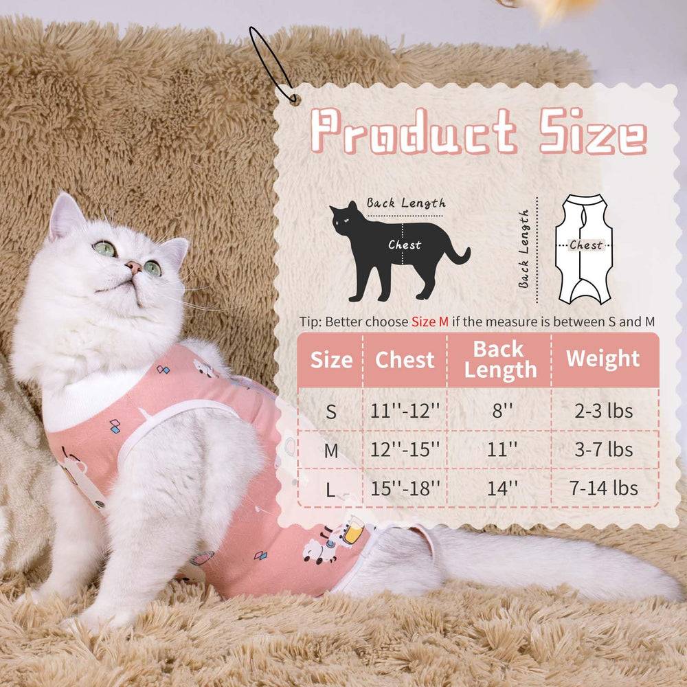 Purrpurrpets spay recovery suit close-up highlighting abdomen coverage area.