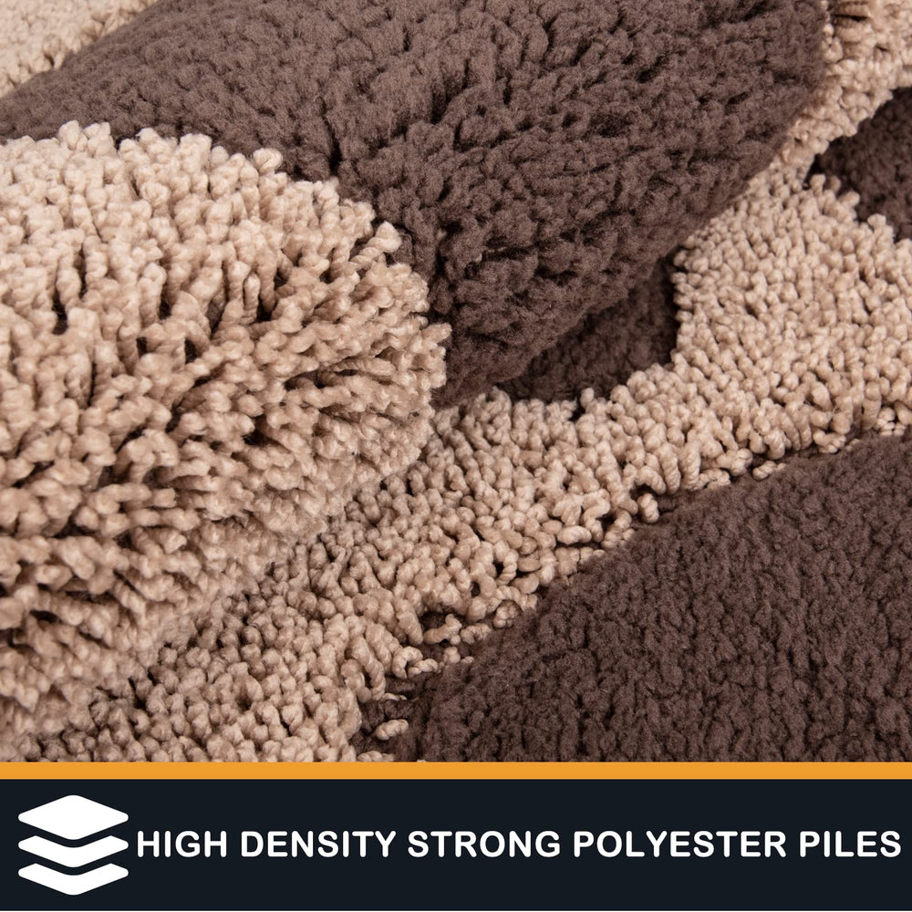 PURRUGS beige entryway rug blends with interiors while trapping dirt.