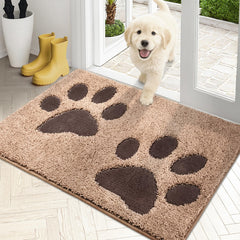 Purrrugs front door dirt-trapping mat keeps entryways cleaner and drier.