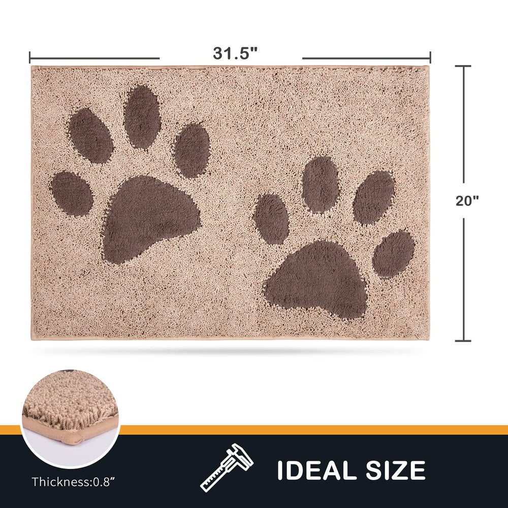 Purrrugs low-profile brushing-edge mat ensures smooth door clearance and effective dirt brushing.