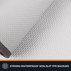 PURRUGS low-profile door mat edge reinforced fits under doors and reduces curling.