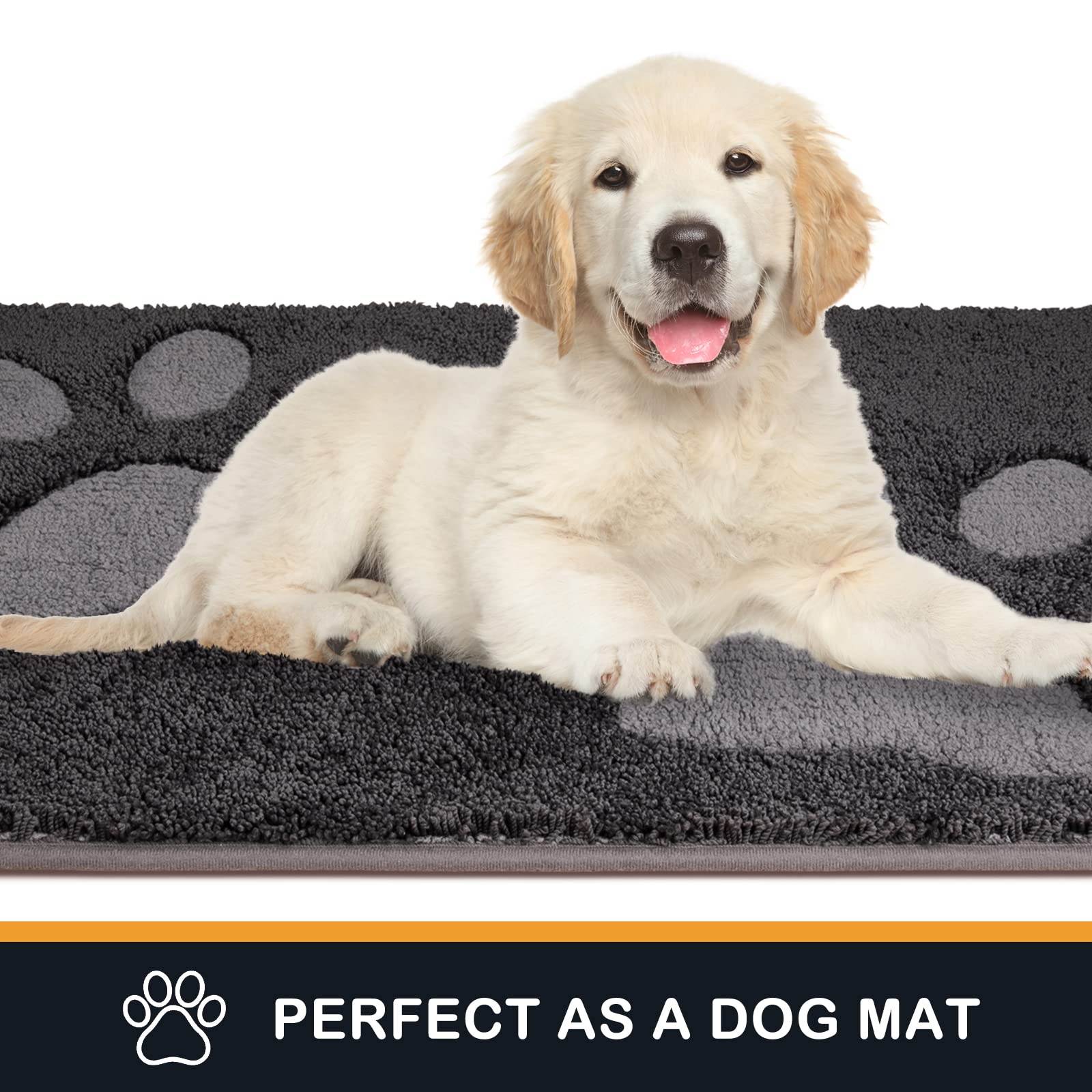 PURRUGS pet-friendly door mat resists claws and supports muddy paws without slipping.