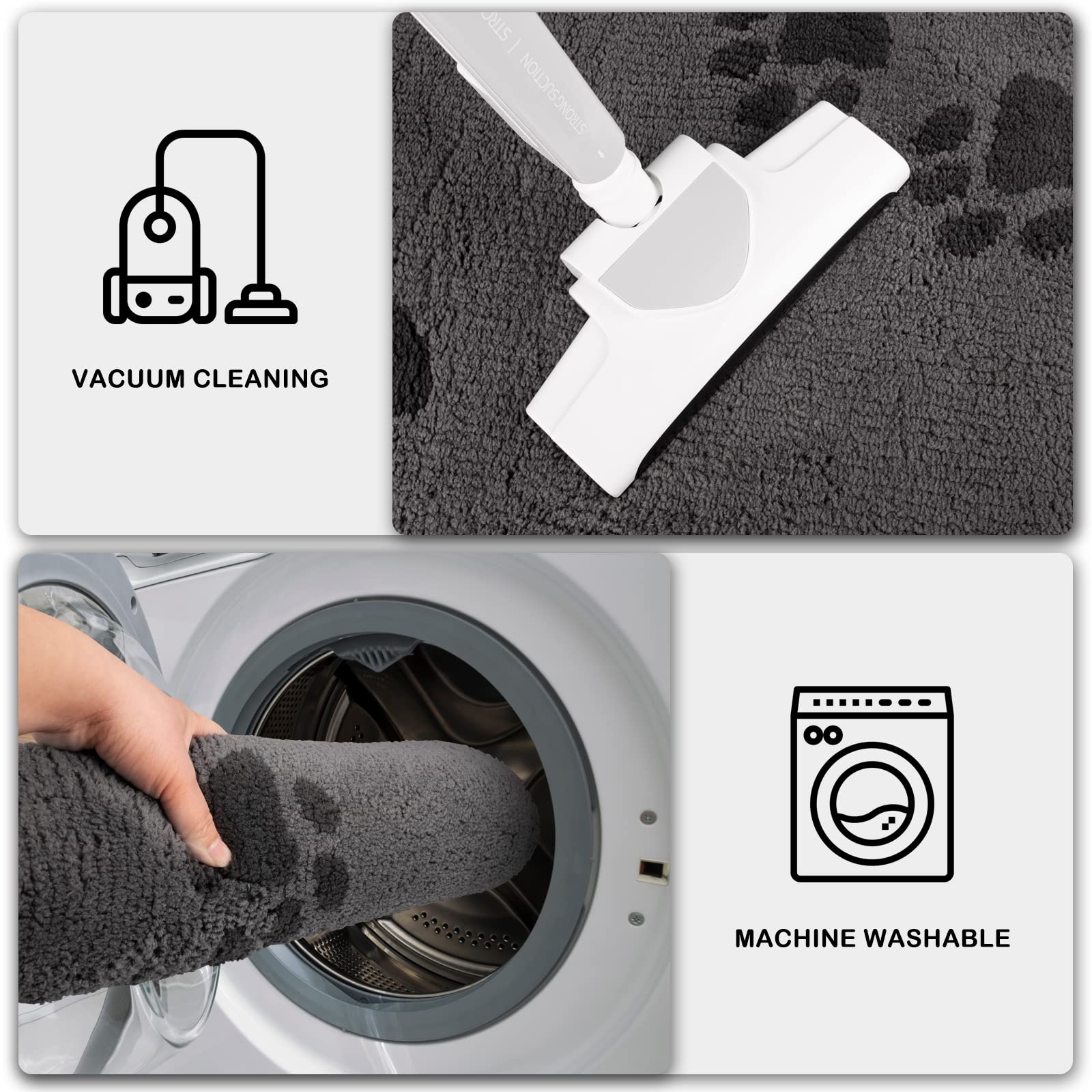 PURRUGS wide front-door mat for high-traffic keeps entrances clean and inviting.