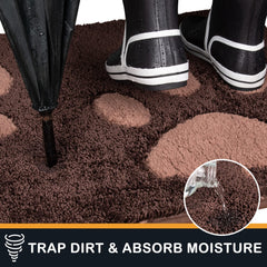 PURRUGS entryway mat back non-slip surface for safe, stable placement