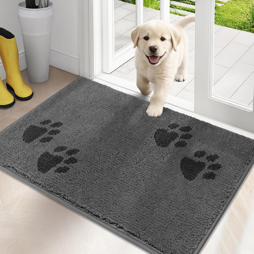 PURRUGS dirt-trapping front door mat showing sturdy build for muddy footwear