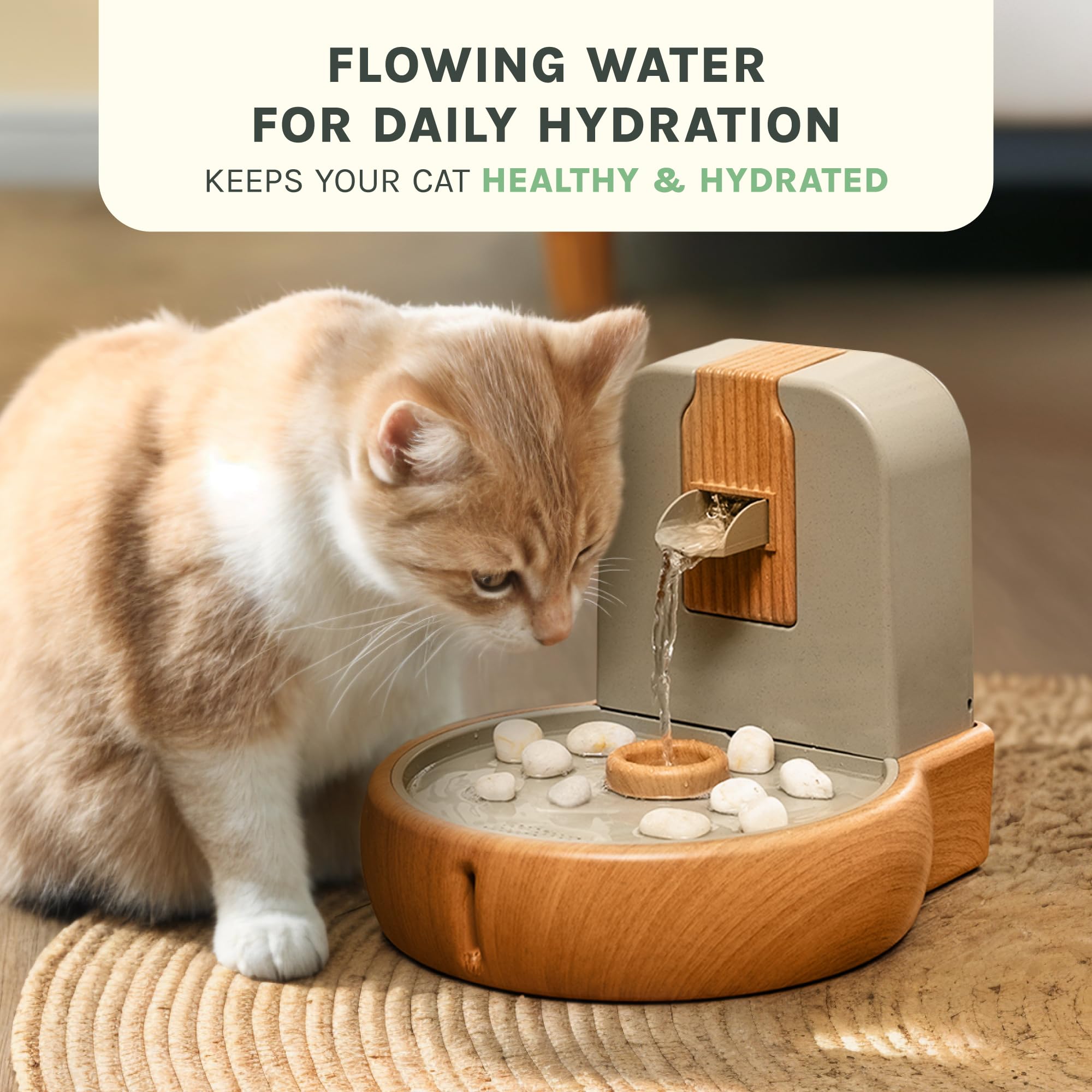 PURRVANA Cat Water Fountain lifetime warranty signals lasting durability.