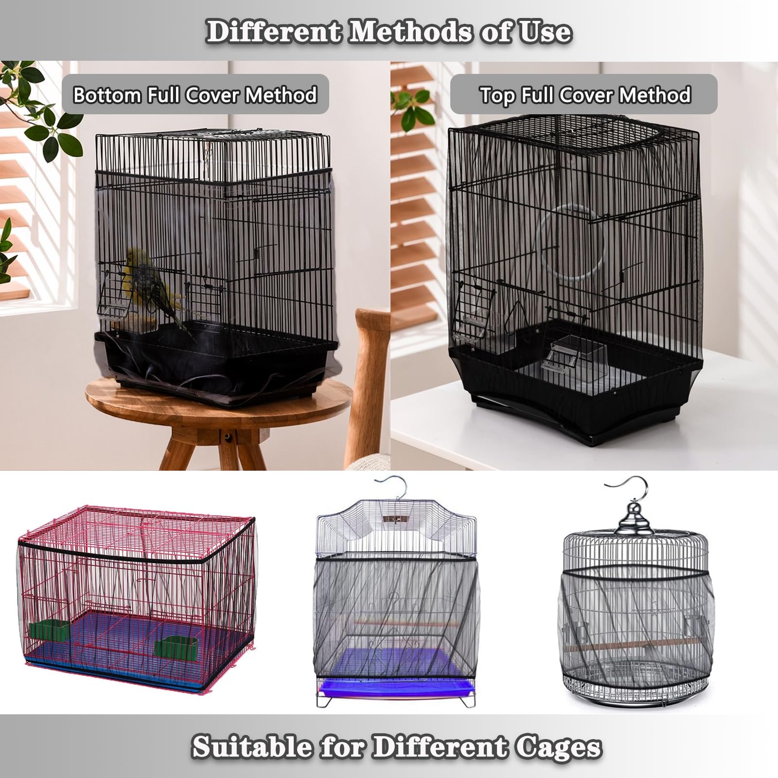 PUSNMI seed catcher design keeps your pet clearly visible during use