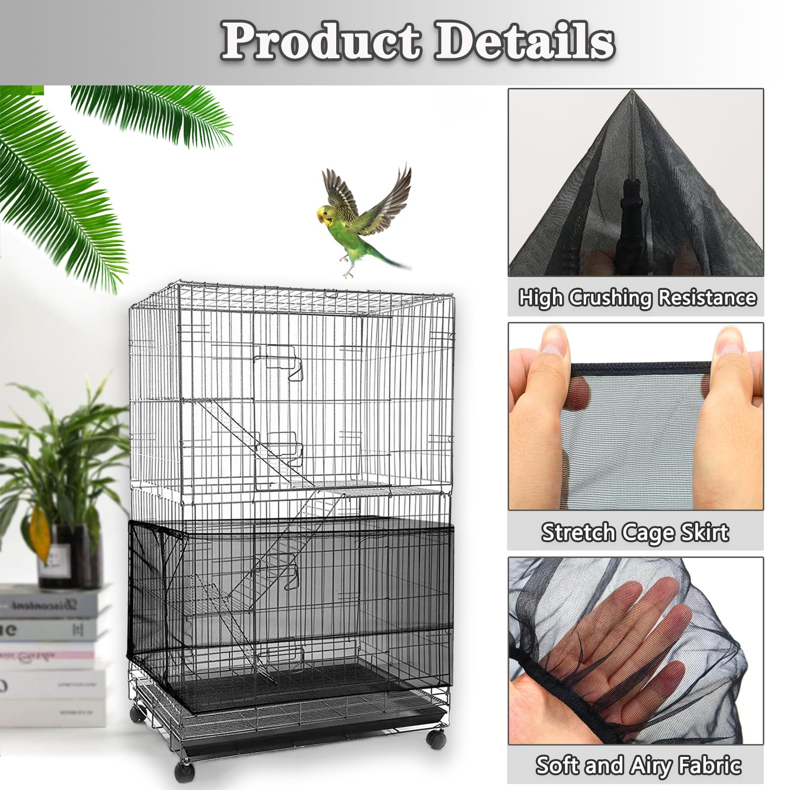PUSNMI easy-to-use seed catcher slides on without cutting