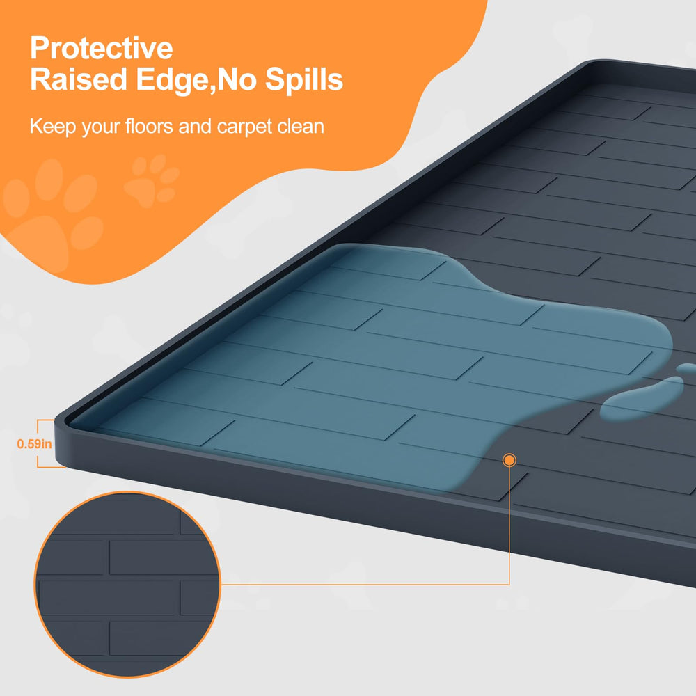 PUWANJILI non-slip silicone tray keeps pads in place during active play.