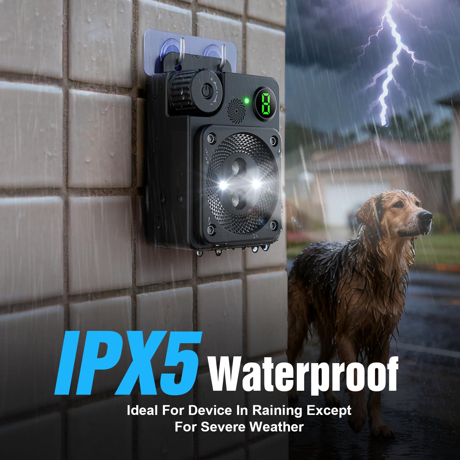 PUXUROX indoor outdoor bark deterrent supports quiet environments for pets and neighbors.