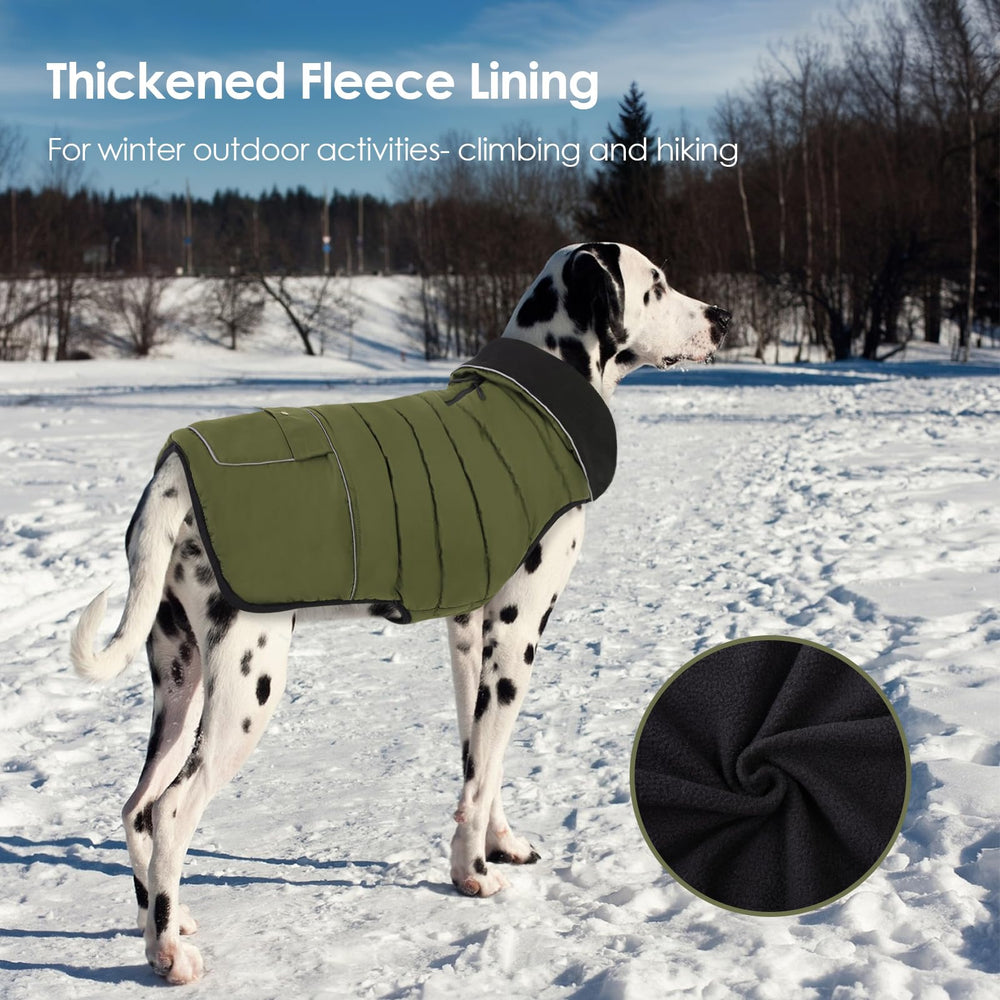 PUZAUKAL fleece lining closeup emphasizes plush warmth on cold days.