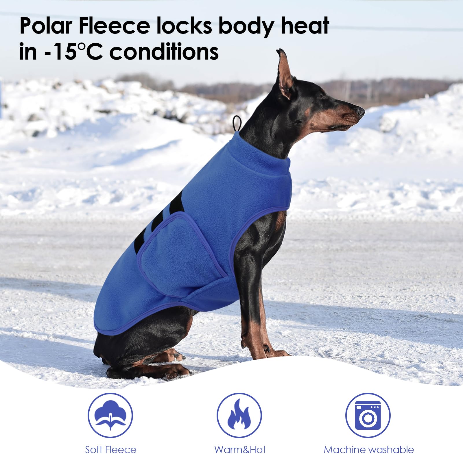 PUZAUKAL breathable fleece helps pets stay comfortable