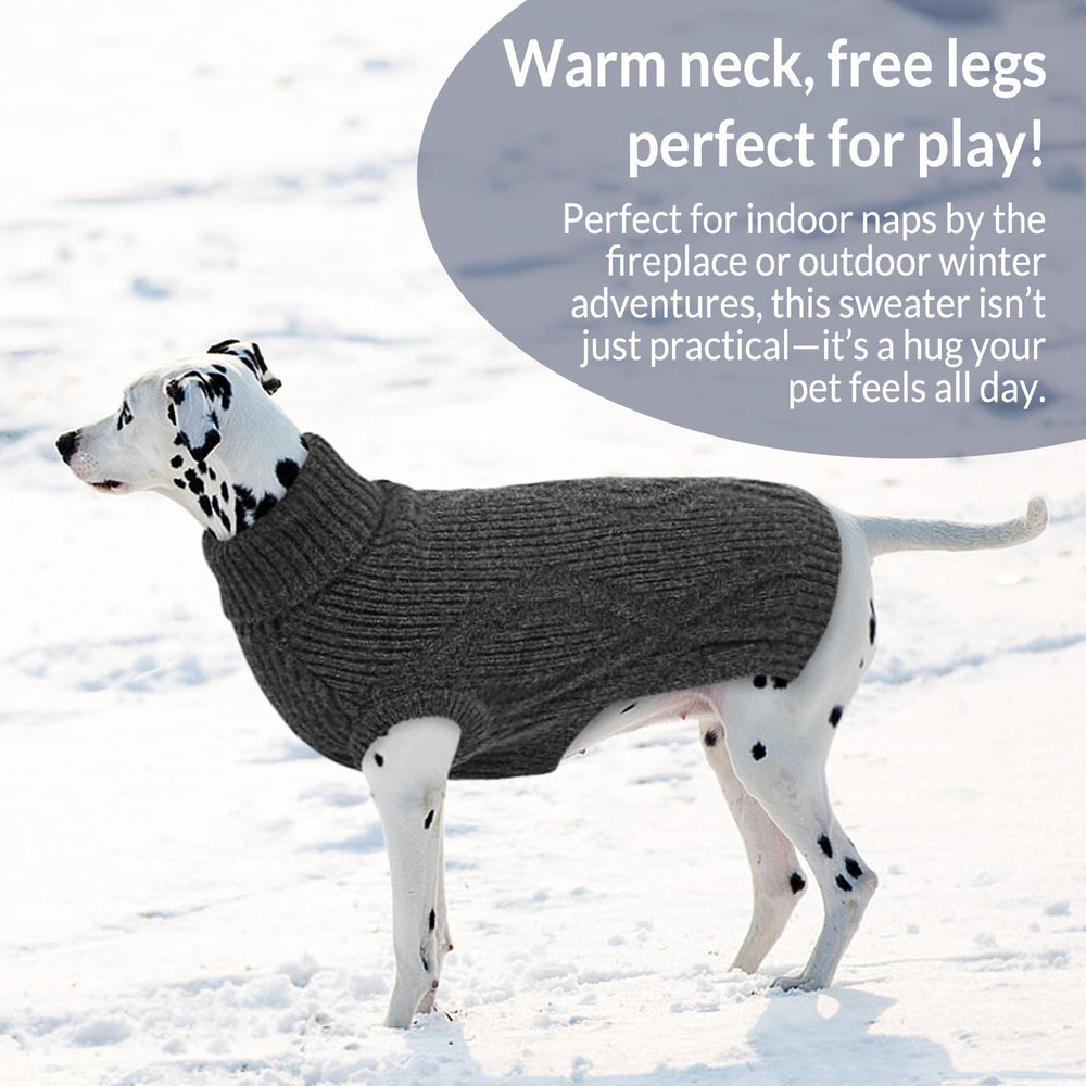 PUZAUKAL Pigeon Blue option complements small to large dogs for cozy coats