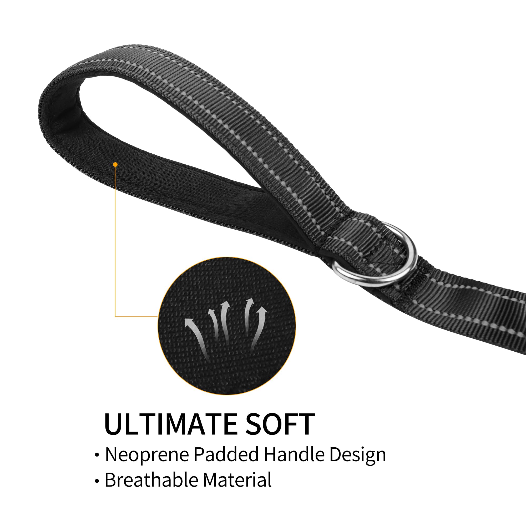 PWOD 360-degree swivel buckle prevents tangling for smooth control