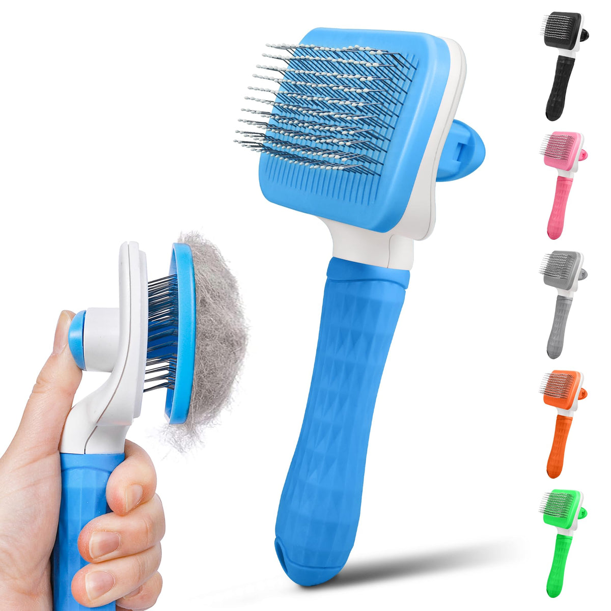 PWOD dog & cat brush massage-points for comfortable grooming sessions