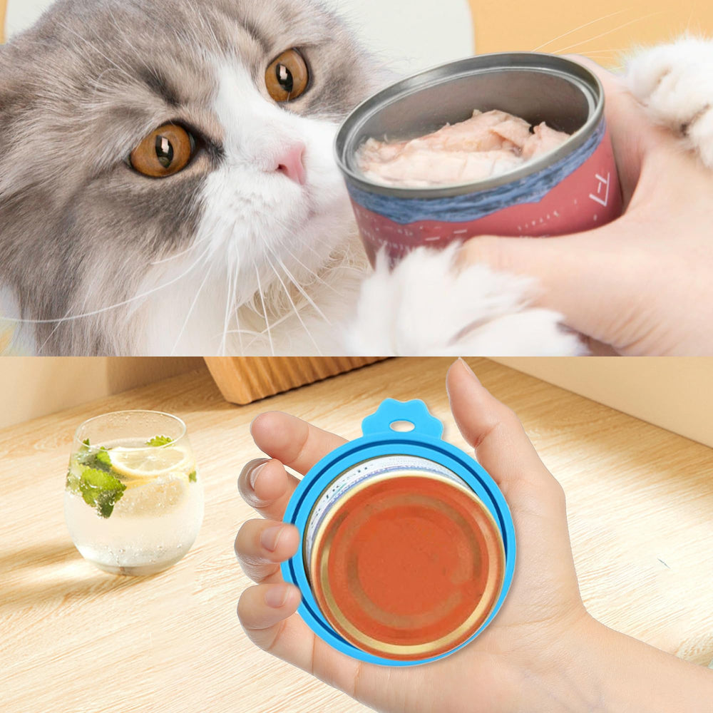 PWOD dog and cat use-ready lids offer convenient kitchen organization