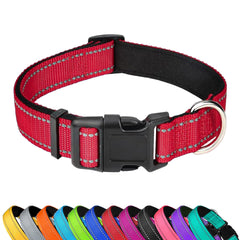PWOD Reflective Dog Collar with 360-degree visibility for safer night walks.