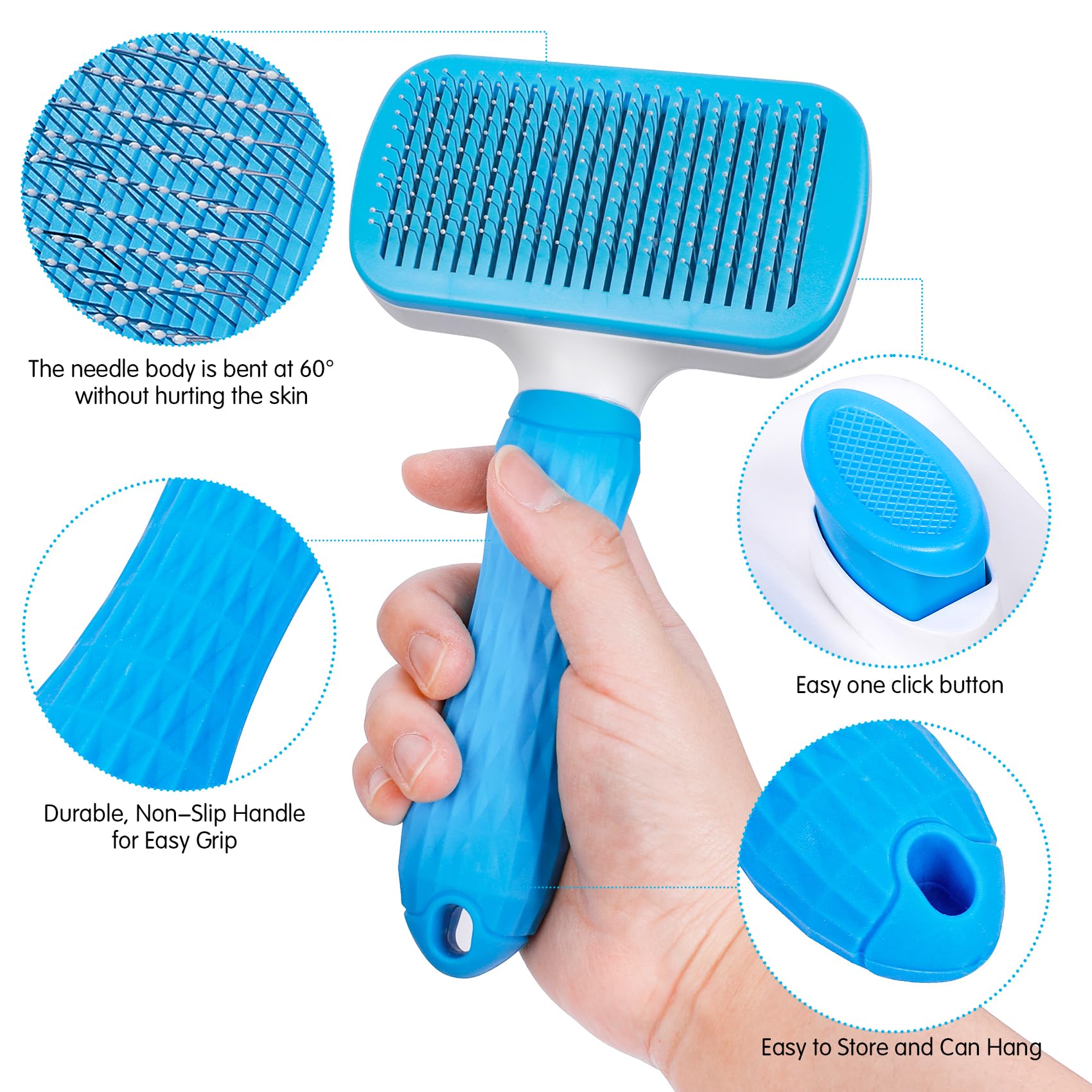PWOD self-cleaning slicker one-touch action for quick cleanup