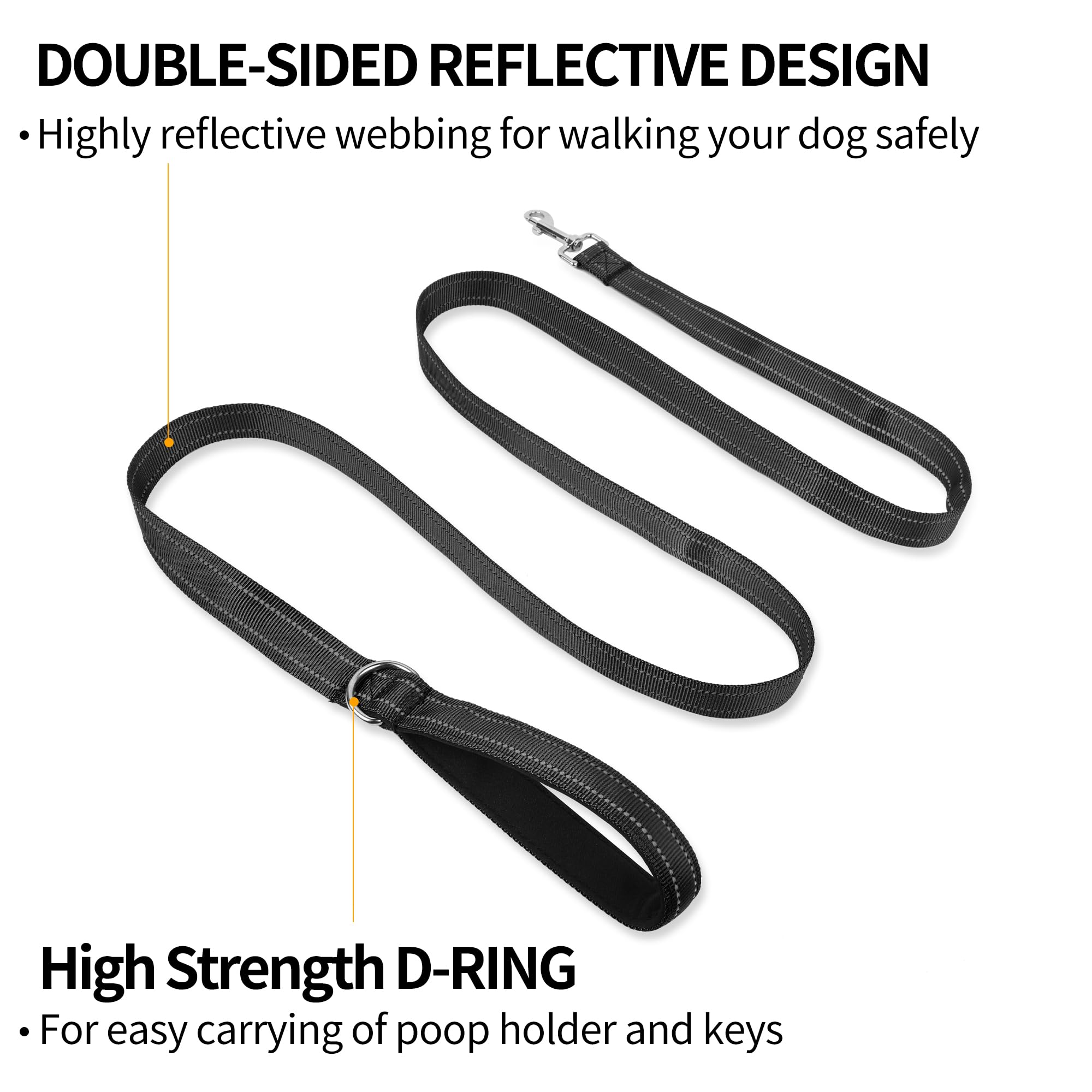 PWOD soft-lined handle provides comfortable grip during long walks