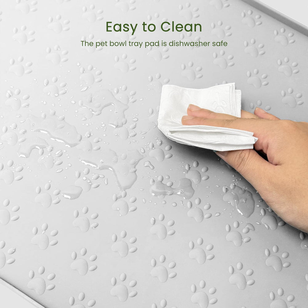 PWTAA anti-slip silicone mat for pets reliable grip during meals