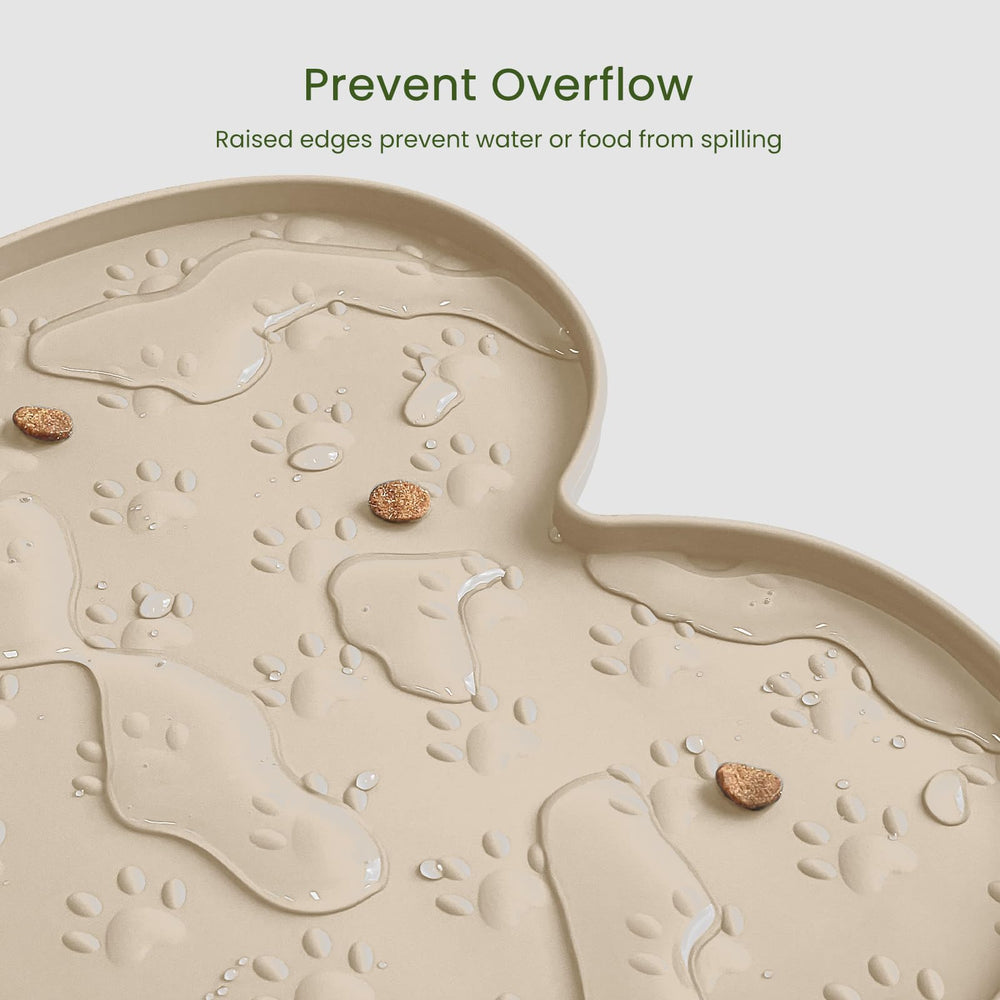 PWTAA dishwasher-safe mat is easy to clean after meals.