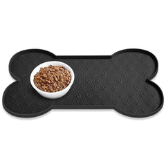 PWTAA dog food mat anti-slip keeps meals tidy and floors clean