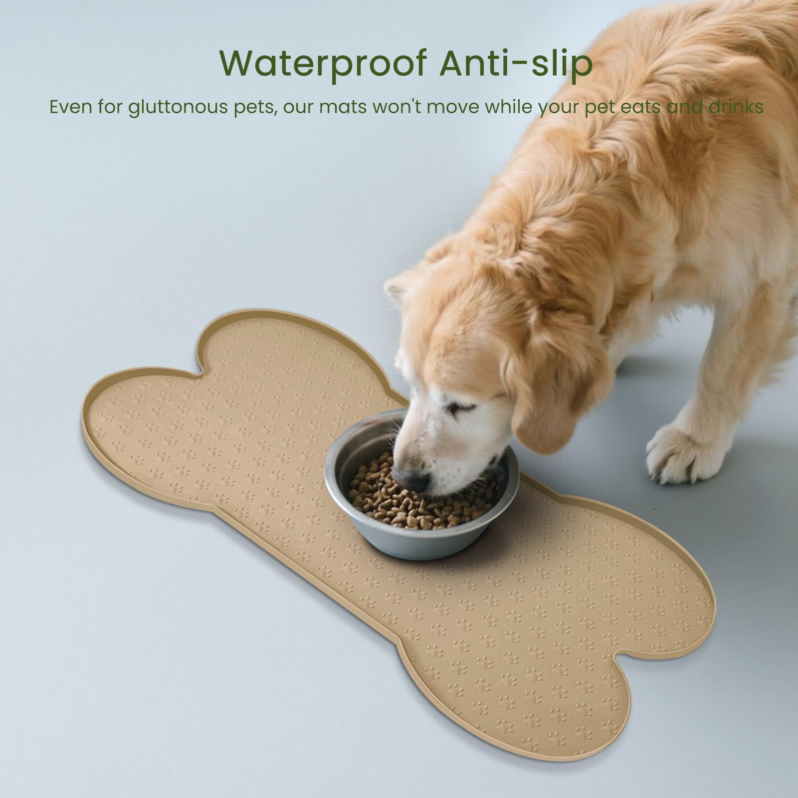 PWTAA dog food mat dishwasher safe for quick cleaning after meals