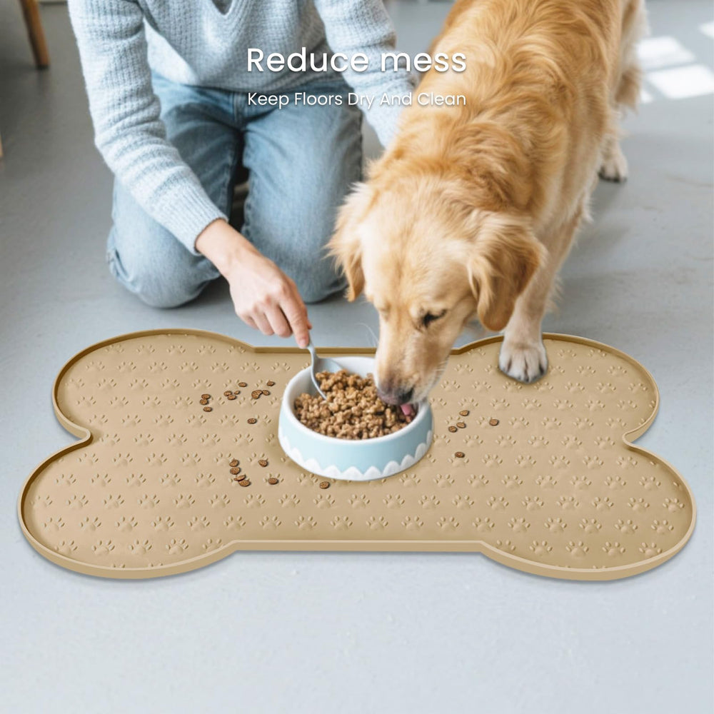 PWTAA dog food mat travel ready for quick setup anywhere