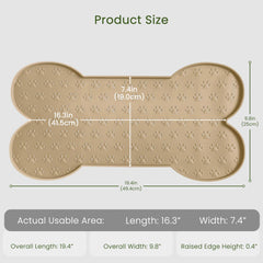 PWTAA dog food mat waterproof silicone for mess free meals