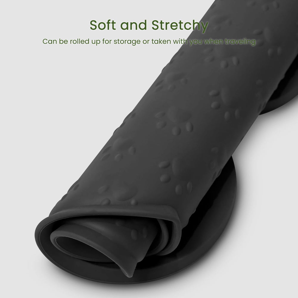 PWTAA versatile feeder mat suits cats and dogs in any kitchen
